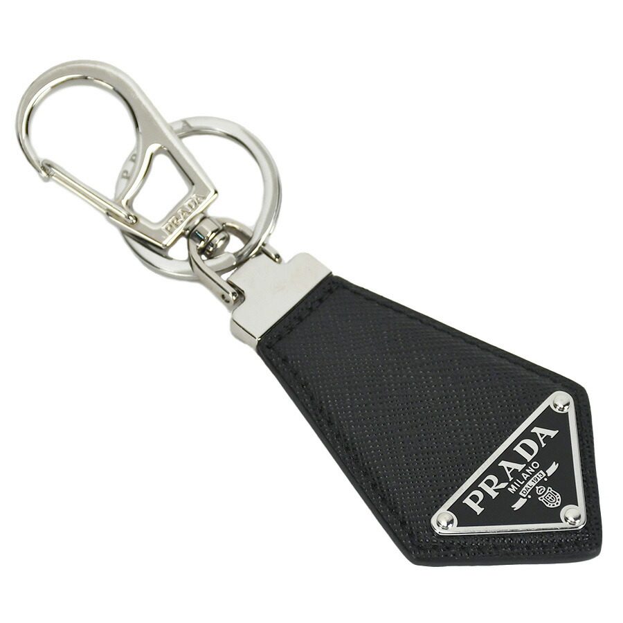 楽天市場】プラダ PRADA キーリング キーホルダー トライアングルロゴ