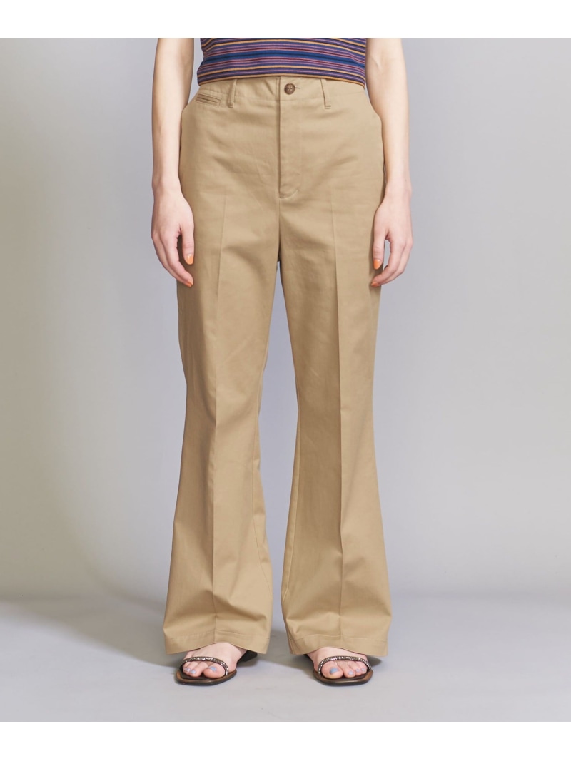 楽天市場】【SALE／80%OFF】コットンチノフレアパンツ -ウォッシャブル