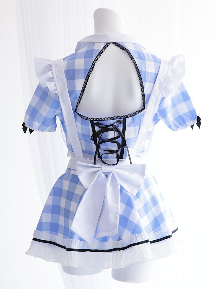 楽天市場】[正規品] メイド コスプレ メイドコスプレ ギンガムチェック
