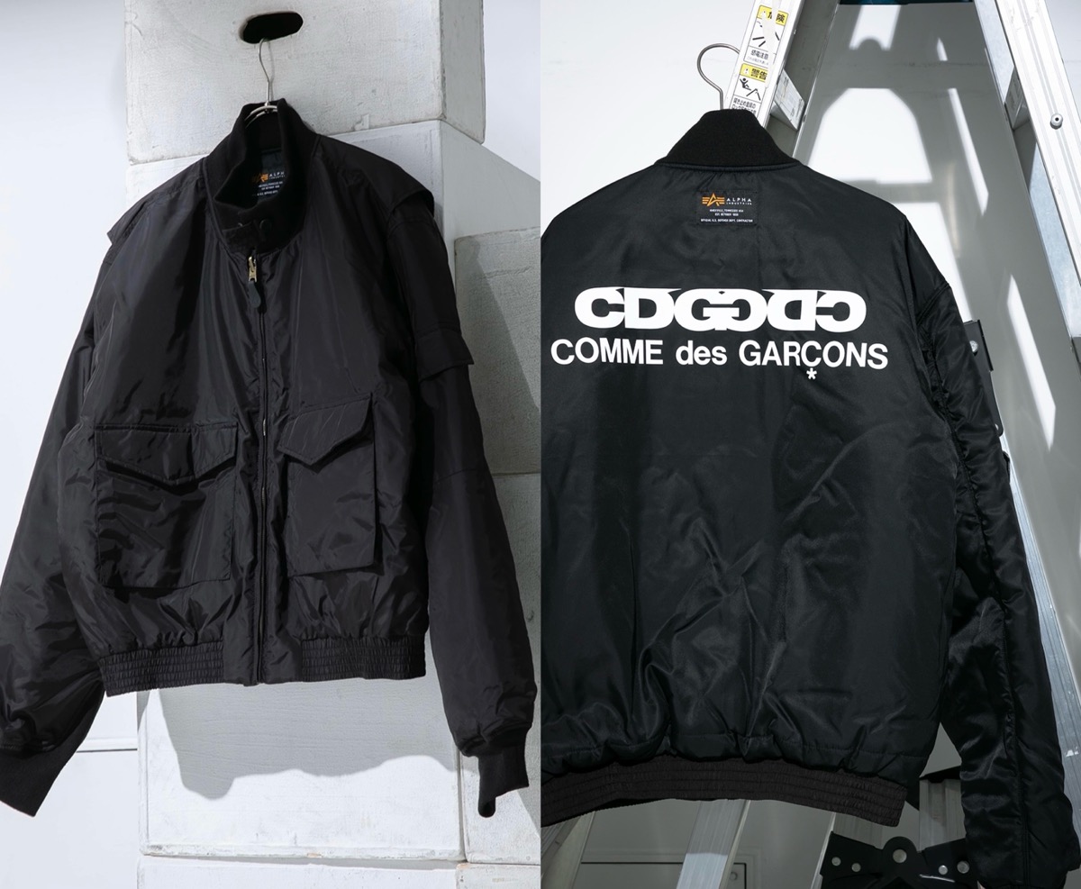 CDG x ALPHA INDUSTRIES 24FW リバーシブルジャケットが国内12月6日