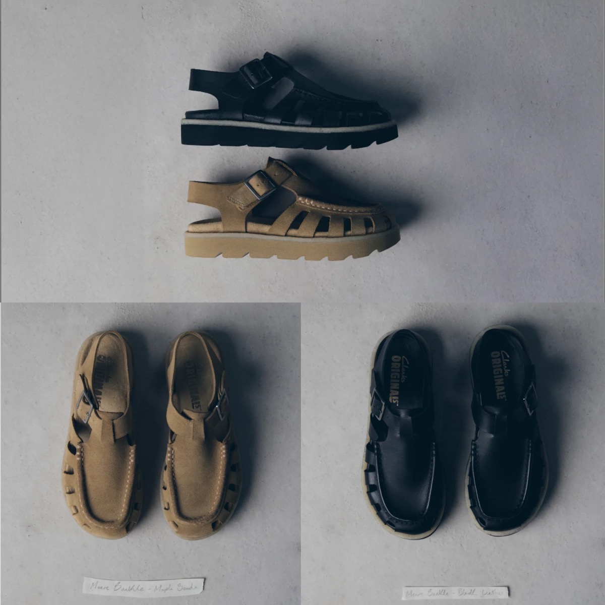 Clarks Wallabeeに着想を得た夏の新定番サンダル『Meare Buckle』が