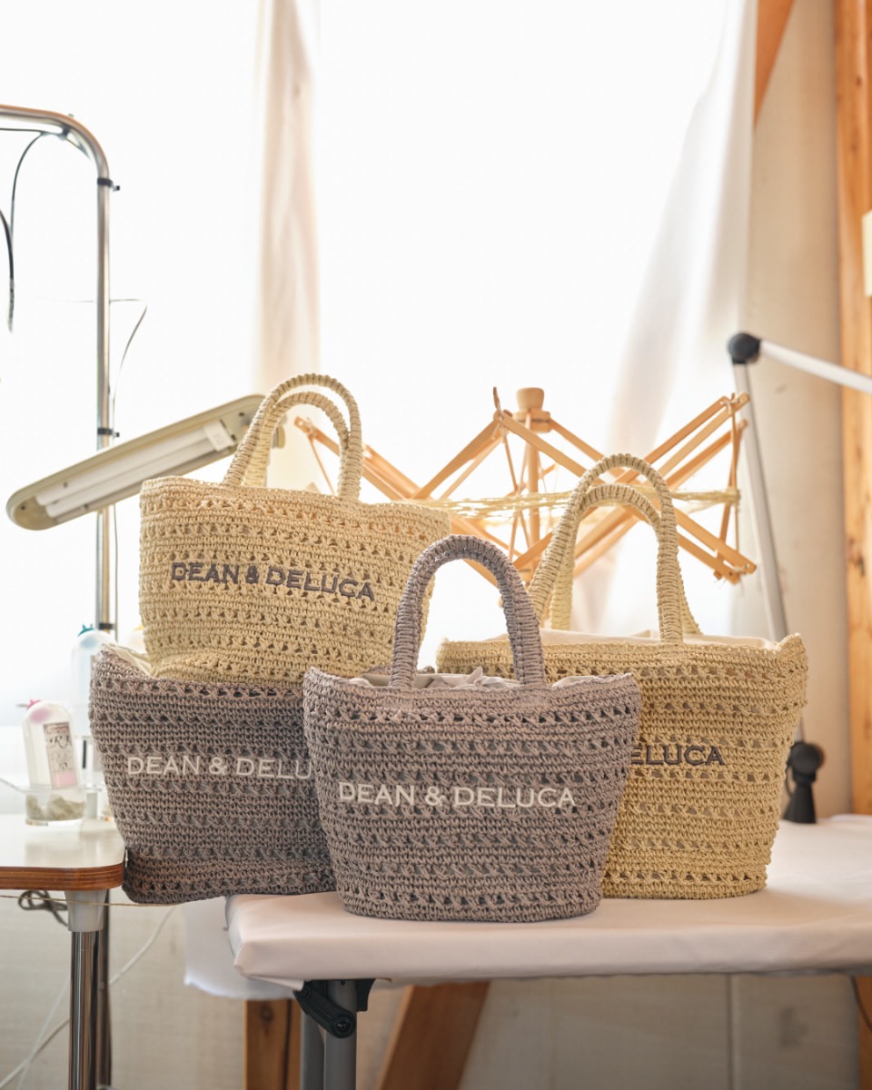 DEAN & DELUCA x BEAMS COUTURE クロッシェバスケットバッグが国内7月8