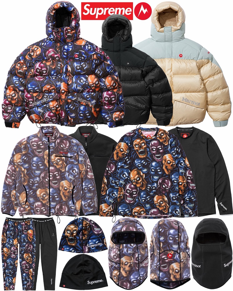 Supreme x Marmot / Michael Jackson 25FW Week18 が国内12月27日より