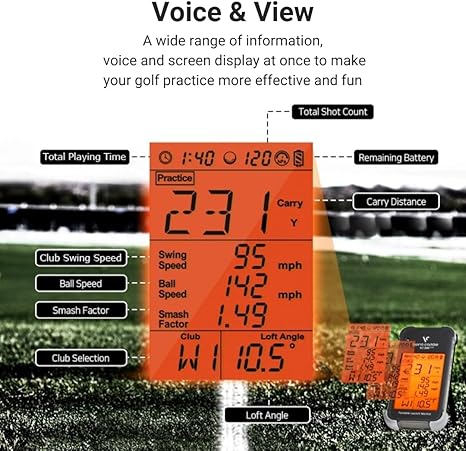 Swing Caddie SC200 Plus Golf Launch Monitor | Voice Caddie