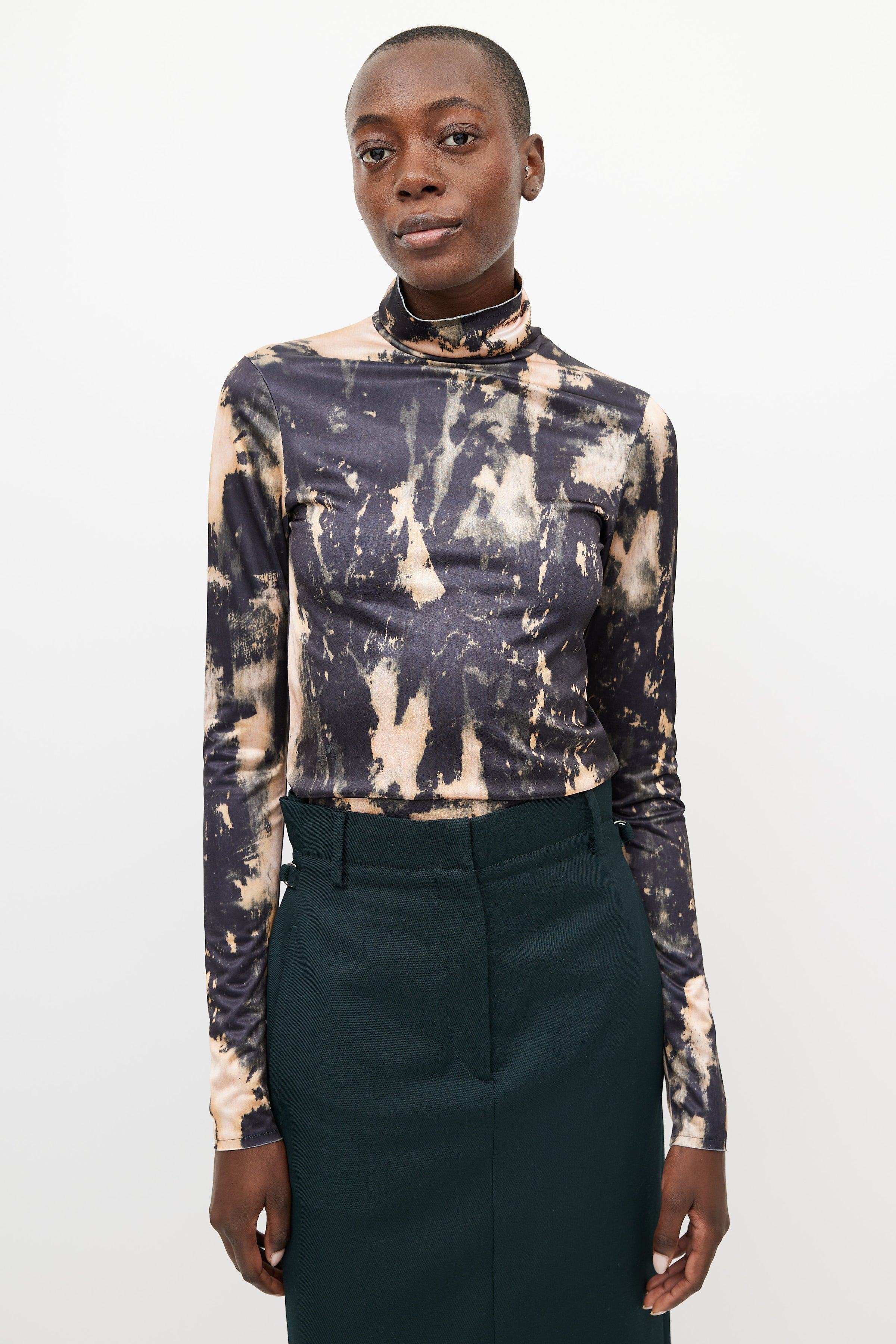 Acne Studios // Black & Orange Tie Dye Top – VSP Consignment