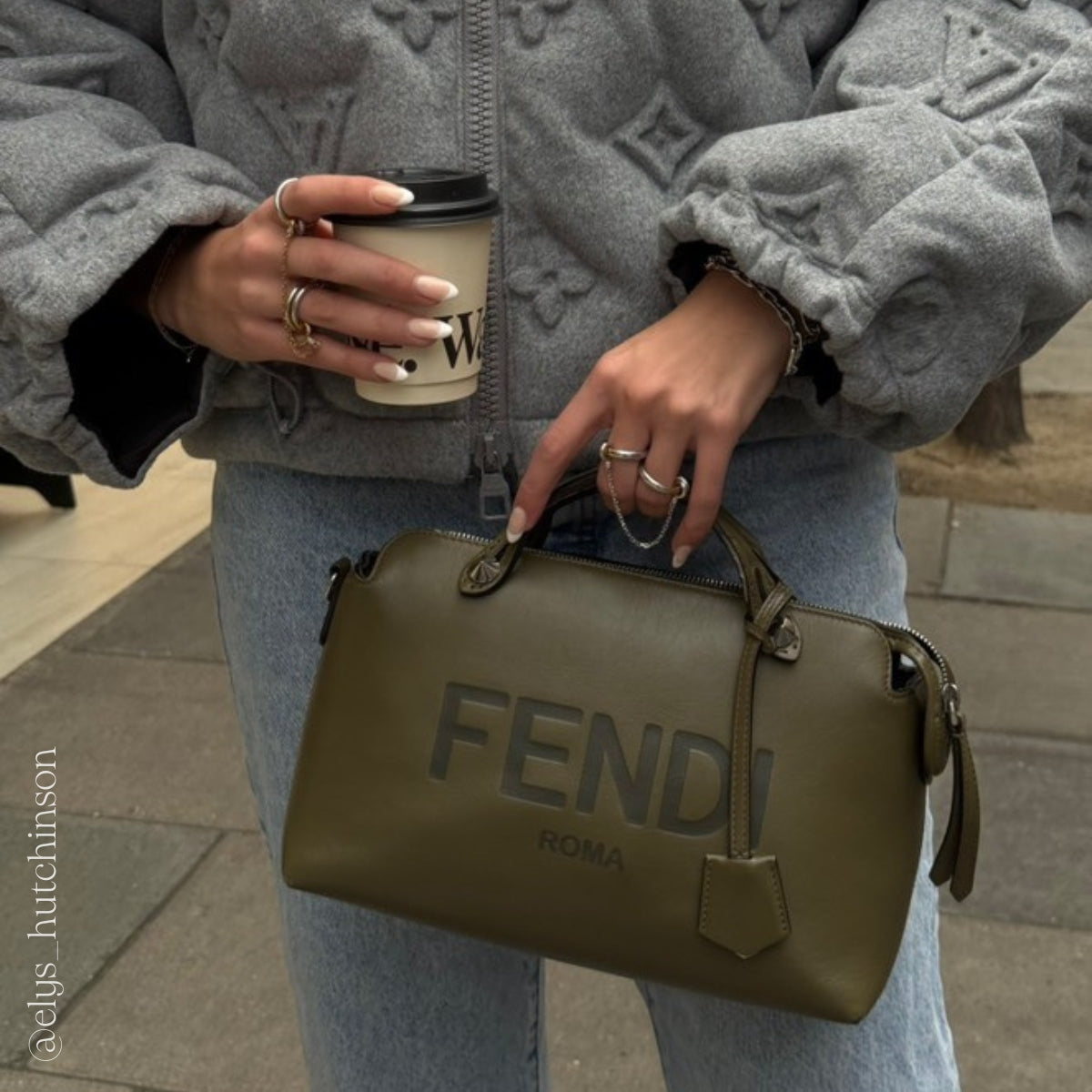 FENDI By The Way Medium Bag in Army Green Leather [ReSale] | COCOON