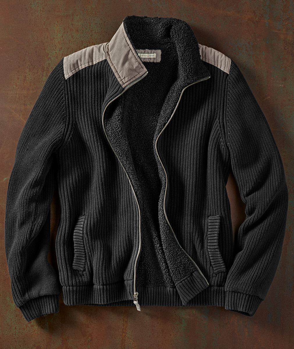 Men's Slalom Zip Cardigan | Carbon2Cobalt