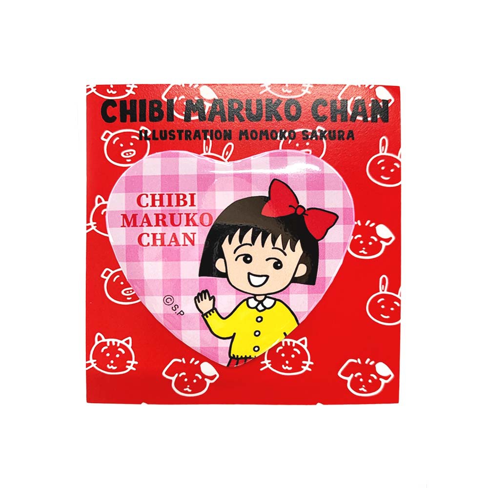 缶バッジ ちびまる子ちゃん リボンでお出かけ・猫とまる子｜グッズ