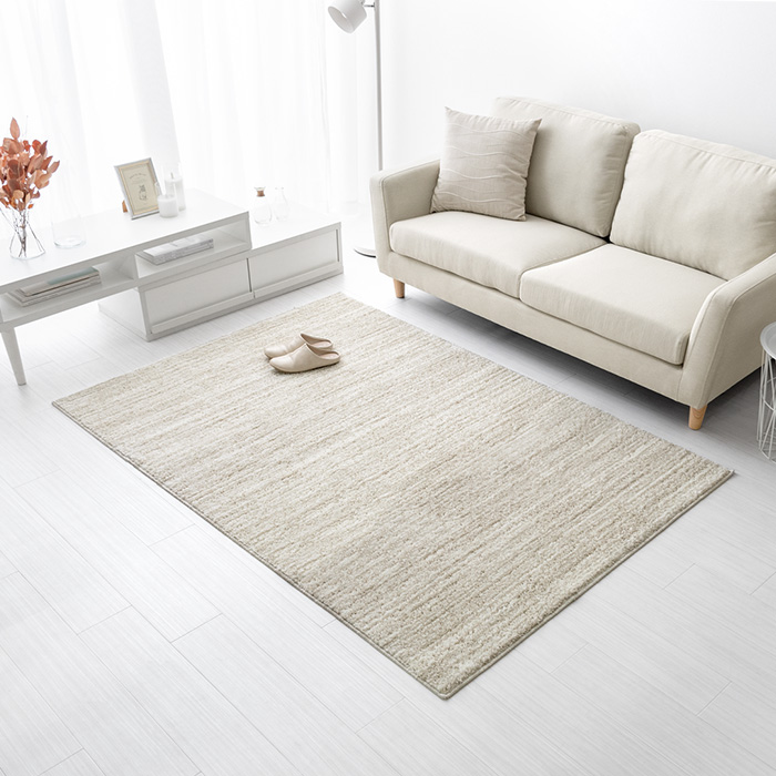 130×190/長方形] 高機能シンプルデザインラグ エクリュ | 家具