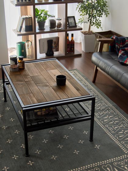 ヴィンテージ ウッド センターテーブル Zigt (ジグト) | 家具