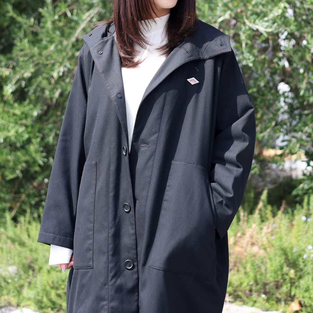 DANTON ダントン ウール ライク クロス フード コート｜BORN FREE