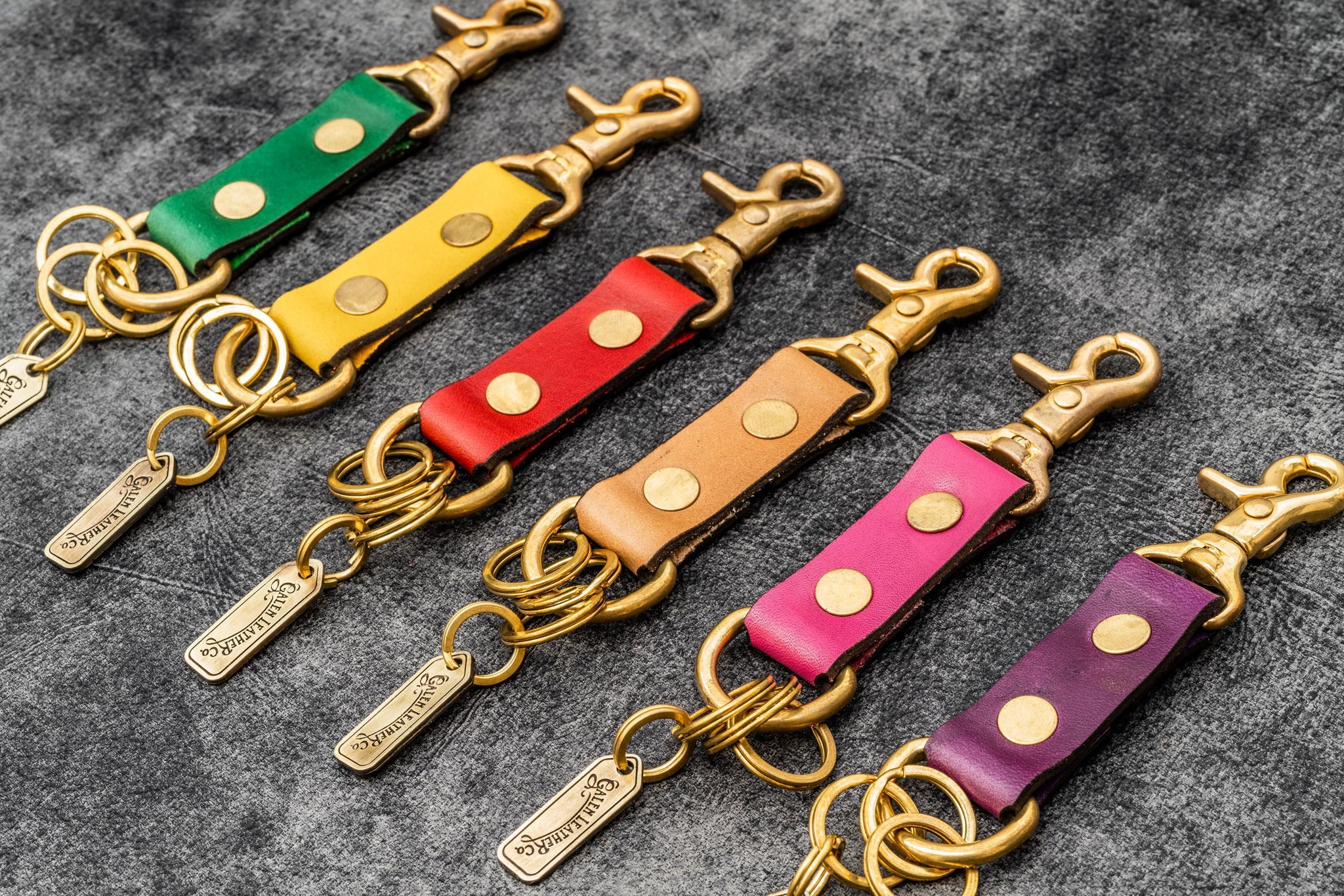 Handmade & Handstitched Leather Keychain - Alaska | Galen Leather