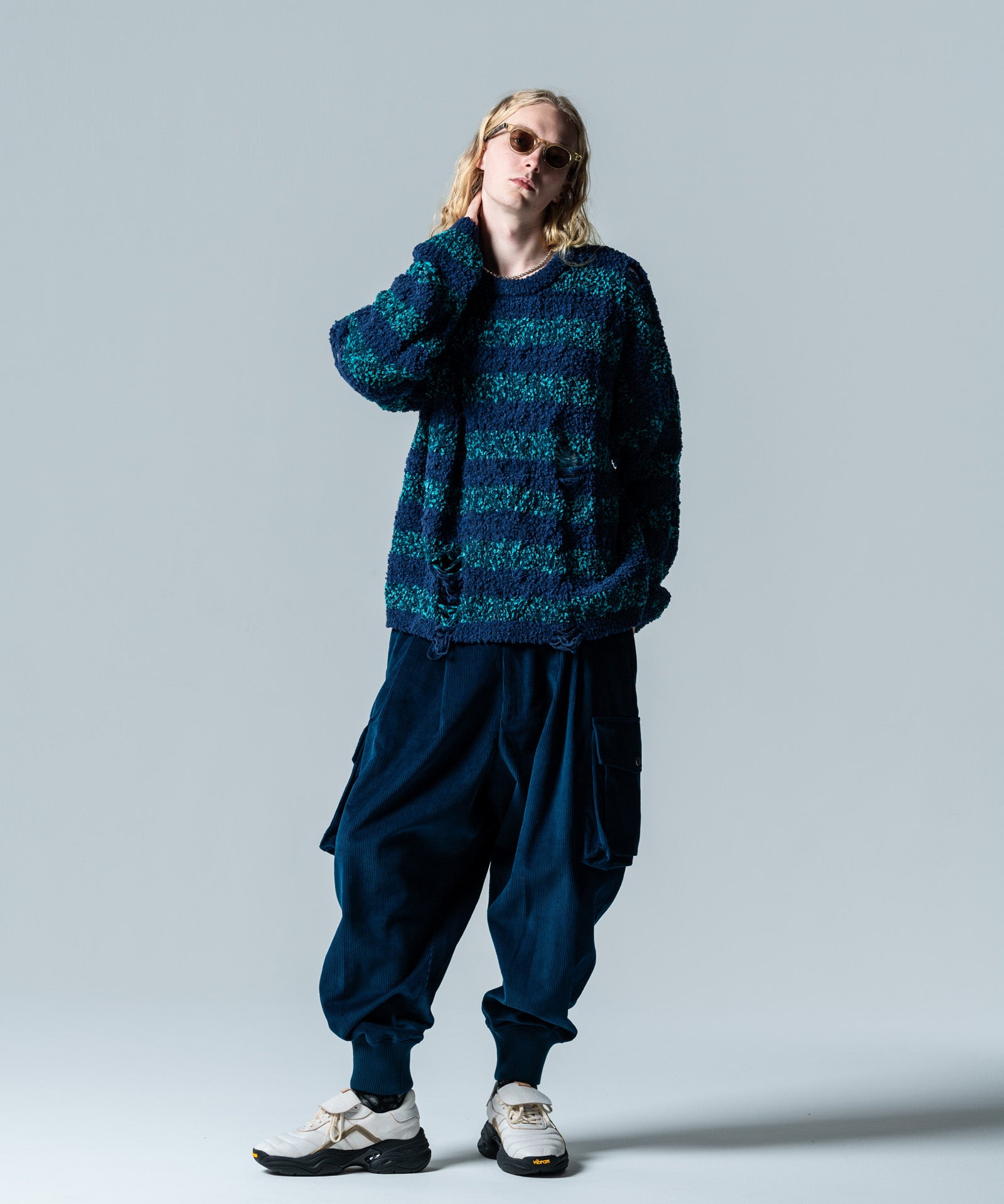 GB0125/KNT09: Fluff Border Knit | glamb Online Store | ブランド