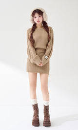 ハートオープンニットミニワンピース – Darich (ダーリッチ)