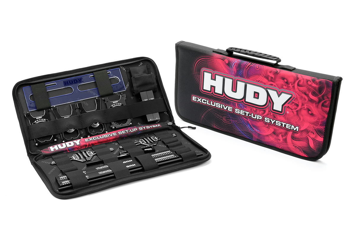 HUDY Complete Set of Set-up Tools + Carrying Bag - For 1/8 On-road