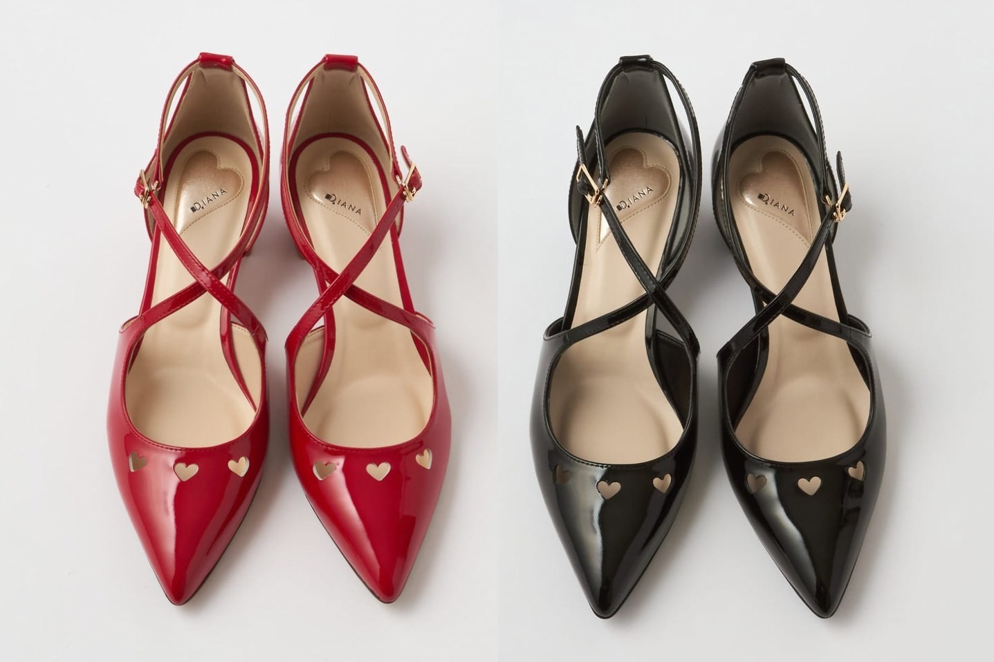ダイアナ“切り抜きハート”パンプス＆真っ赤なハート柄スニーカーなど25