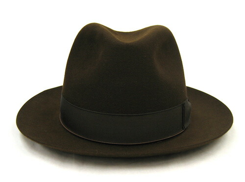 イタリア Borsalino(ボルサリーノ) ファーフェルト中折れ帽 ビーバー