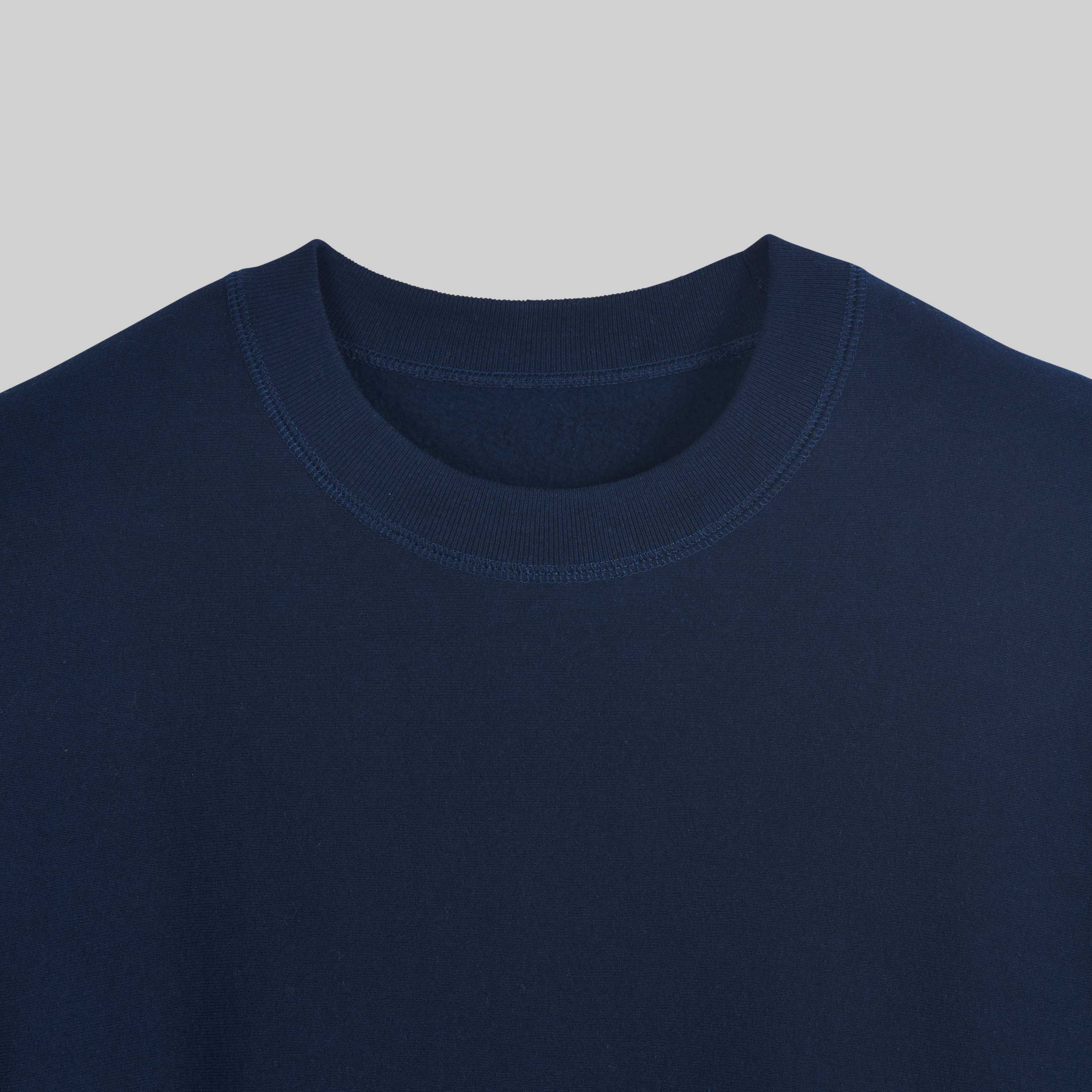 Crewneck Sweatshirt Navy 400 GSM Fleece – House Of Blanks