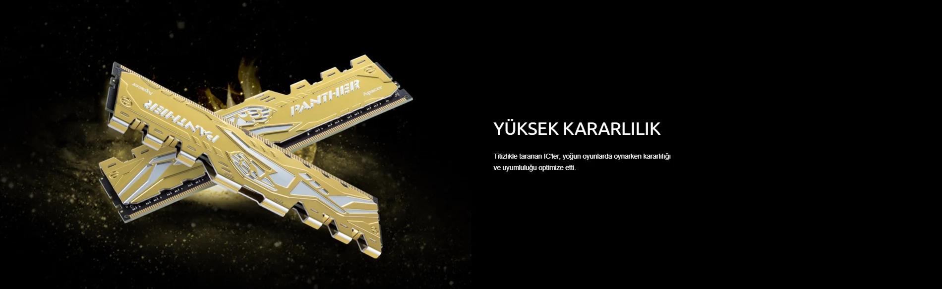 Apacer Panther Black-Gold 16GB (2x8GB) DDR4 3200MHz CL16 Gaming