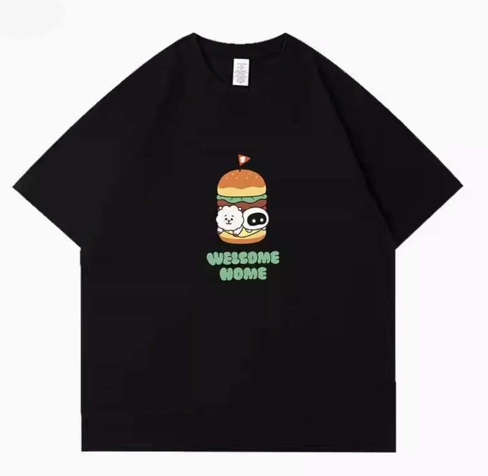 BTS JIN ジン ウットくん Wootteo×RJ Tシャツ 015 - I DOLL STYLE