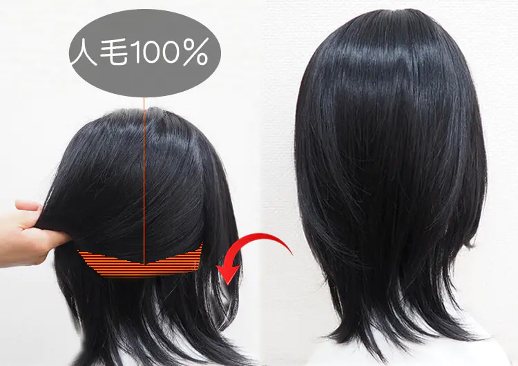 人毛ミックスウィッグ - 医療用ウィッグの専門店【あっちパパ】