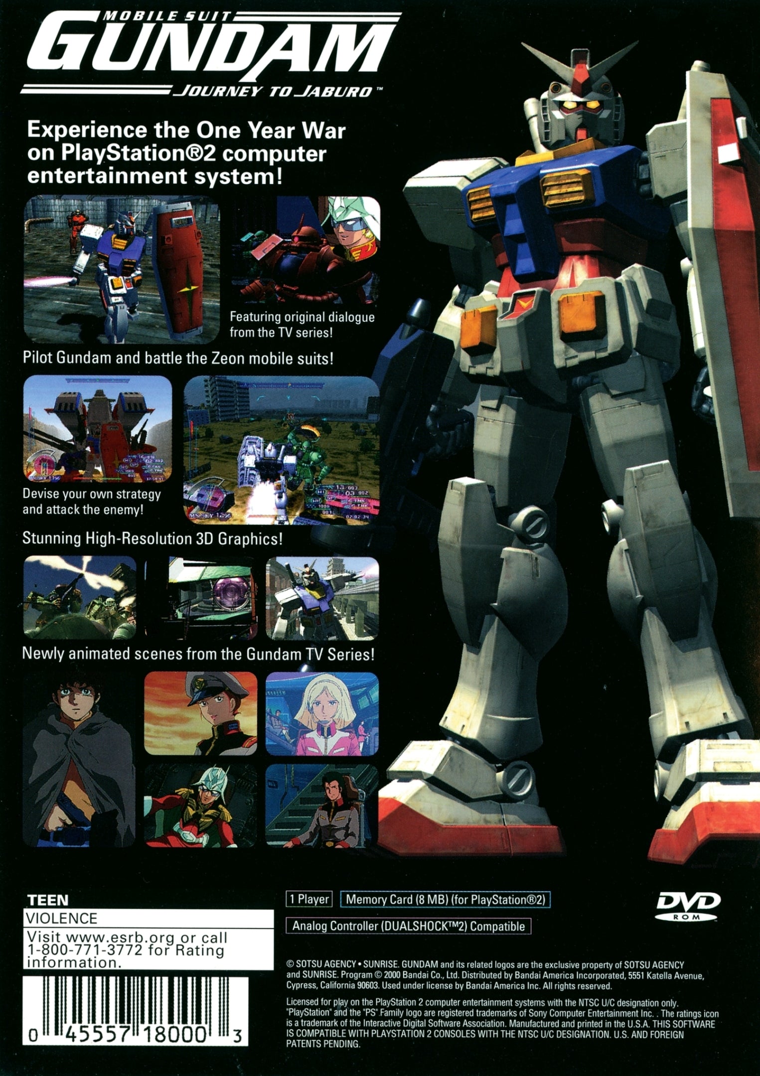 Mobile Suit Gundam: Journey to Jaburo - (PS2) PlayStation 2 [Pre