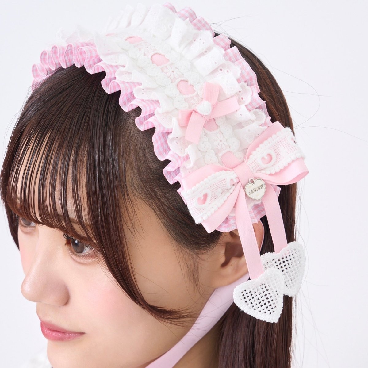 ギンガムチェックヘッドドレス《LAFARYオリジナル》- LAFARY ONLINE