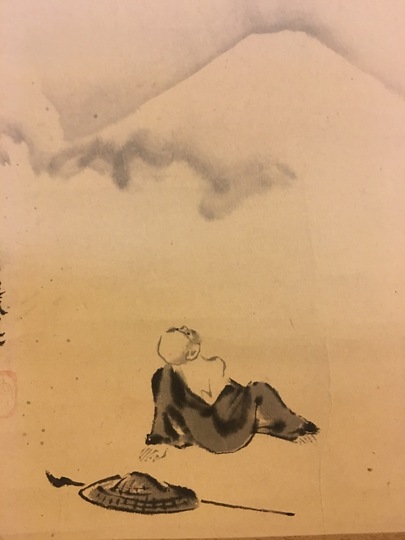 狩野尚信 富士見西行図｜古美術・掛け軸の販売・買取・鑑定-松本松栄堂