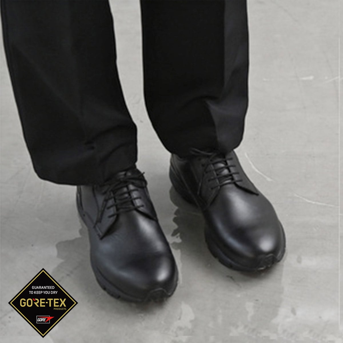 受注予約商品】GORE-TEX＆VIBRAM レースアップ レザースニーカー