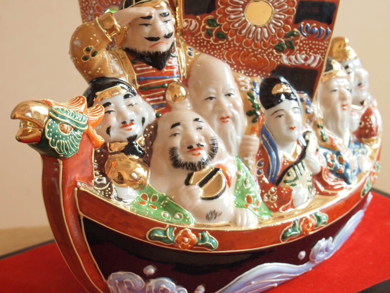 九谷焼 7号七福神 盛（台付） 九谷焼マルヨネ 陶芸窯和陶房