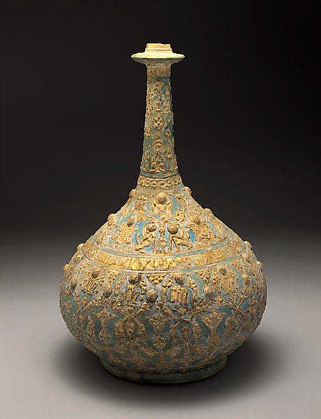 青釉金彩堆文細頸瓶 - MIHO MUSEUM