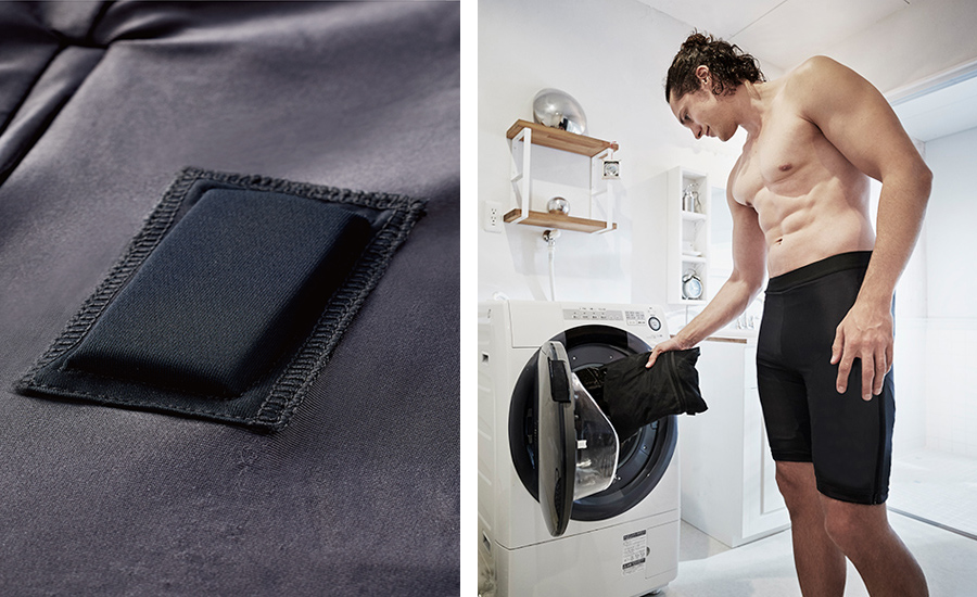 ジェルシートなしで腹筋、太もも・ヒップを鍛える次世代型EMSスーツ