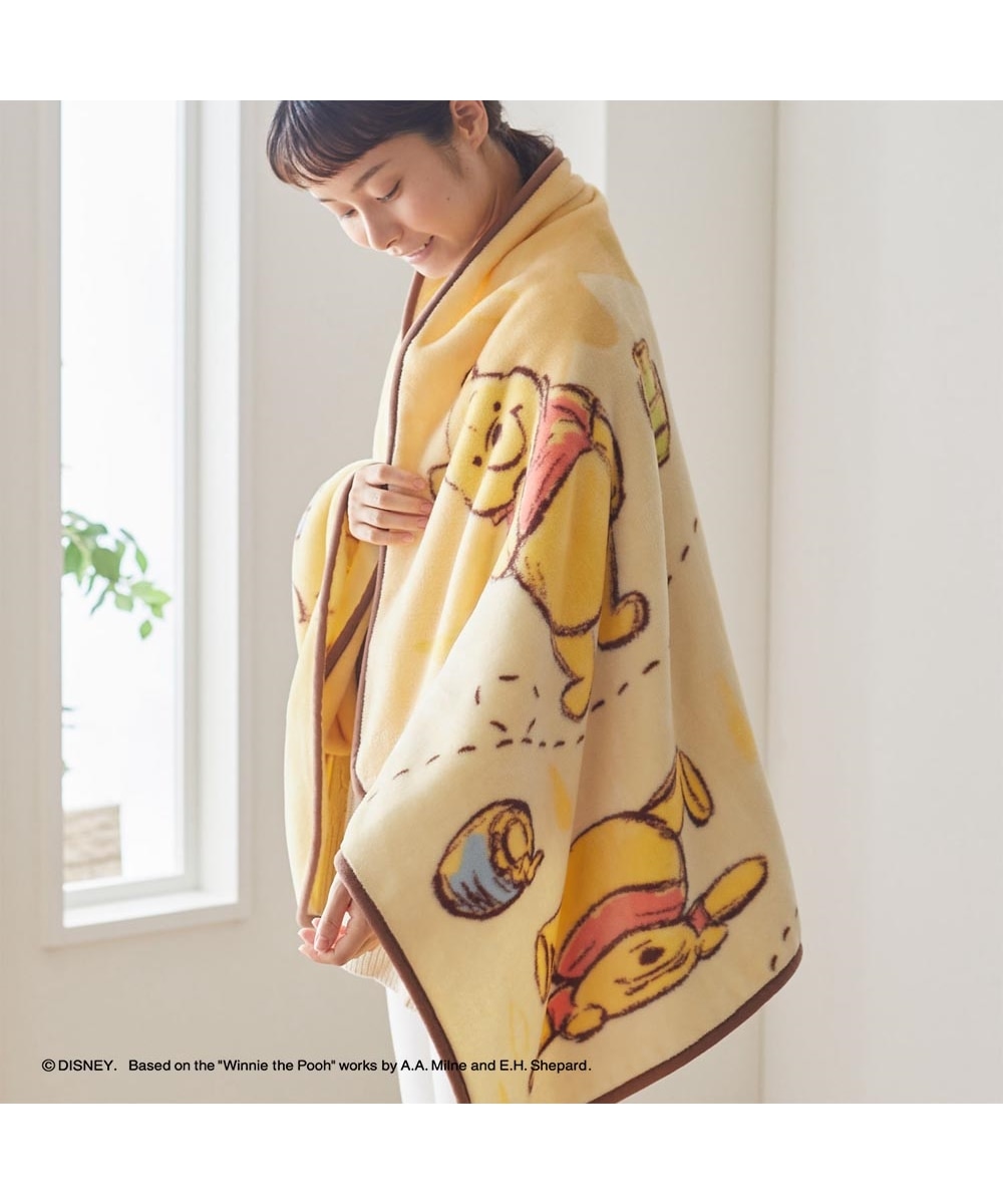 ふんわりフランネルひざ掛け くまのプーさん「ハニードリップ」 通販