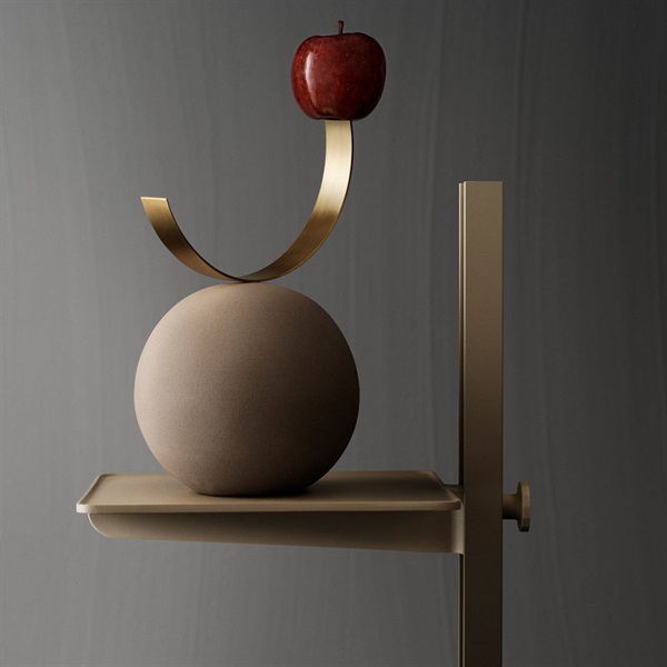 ミュージアム サイドテーブル ST-114 / ベージュString Furniture