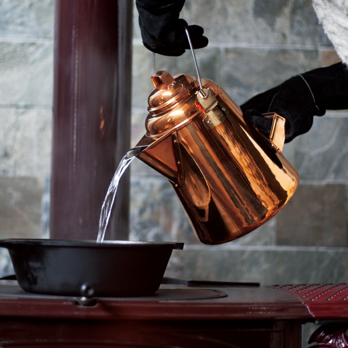 グランマーコッパーケトル（小）｜薪ストーブをもっと充実させるための