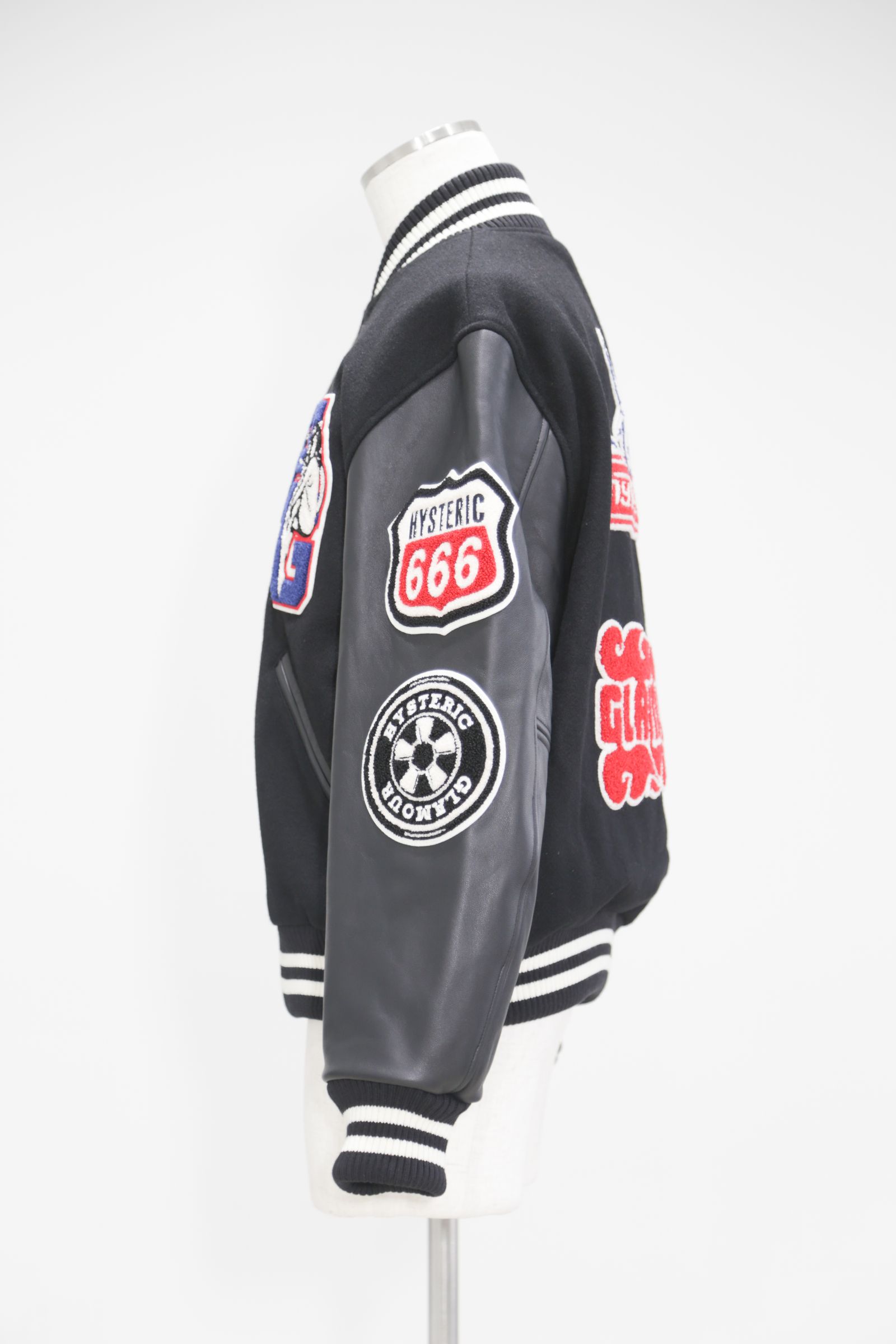 HYSTERIC GLAMOUR - MOTOR CITY FEVER スタジャン / ブラック | Tempt