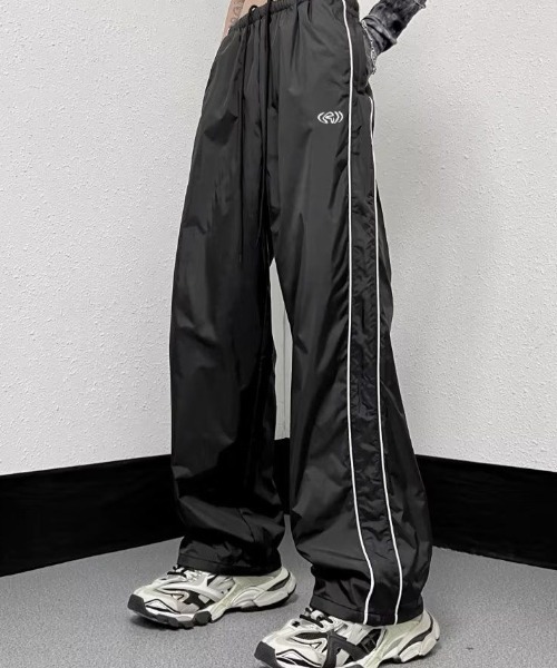 B.R.U パンツ サイドダブルラインナイロントラックパンツ / ジャージ