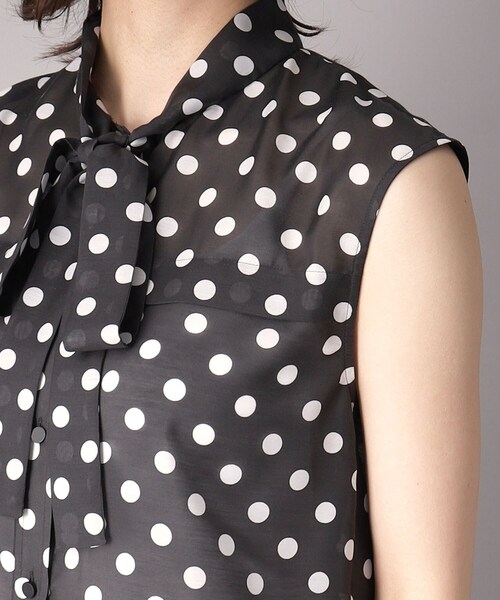 DRESSTERIOR（ドレステリア） ブラウス シャツ 「透け感/ドット柄