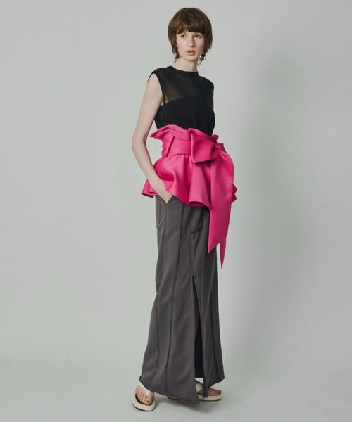 LA BELLE ETUDE（ラベルエチュード） ベルト ボリュームサークルリボン