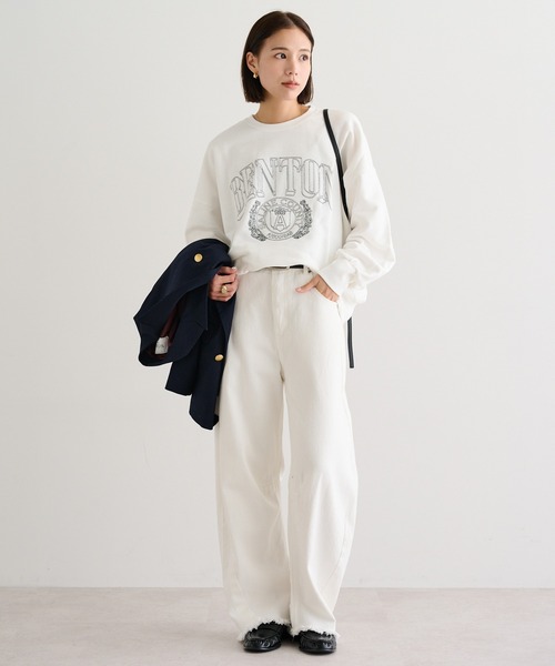 Bonjour Sagan（ボンジュールサガン） トレーナー スウェット 白抜き