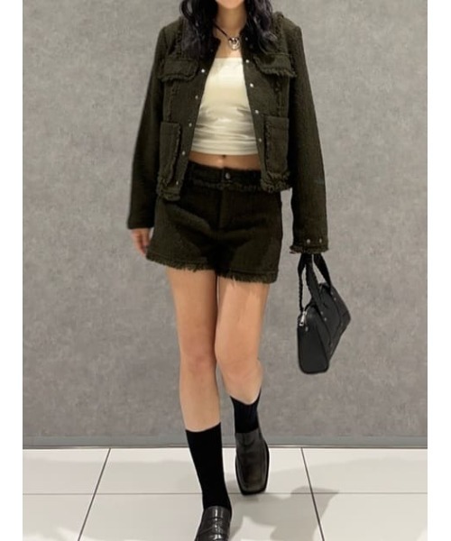 LAGUA GEM（ラグアジェム） パンツ TWEED COMPACT ショートパンツ