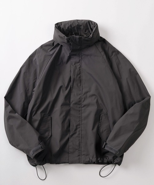 ナイロンジャケット 「71」ボリュームネック スタンドブルゾン／フード