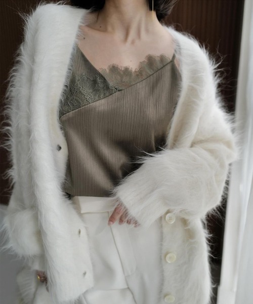 anuans（アニュアンス） キャミソール レースポイントサテン