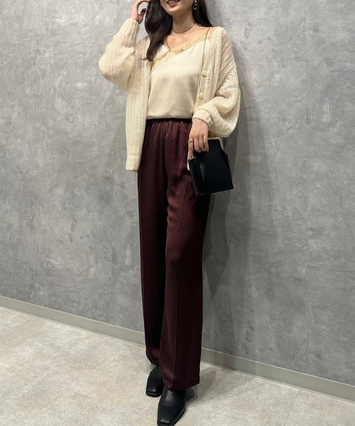 anuans（アニュアンス） キャミソール レースポイントサテン