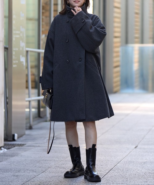 Bonjour Sagan（ボンジュールサガン） ステンカラーコート ミドル丈