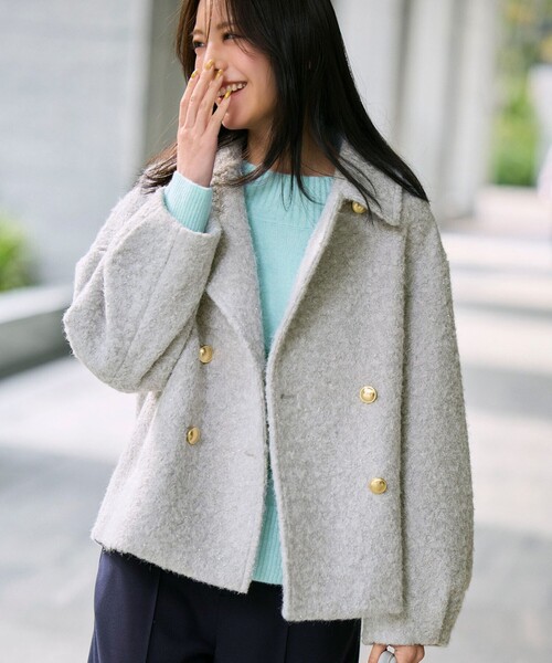 ANY SIS（エニィスィス） ピーコート pコート 「2WAY」ブークレー