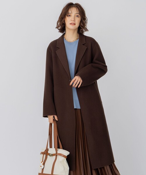 コート チェスターコート ウールリバー ロングコート レディース