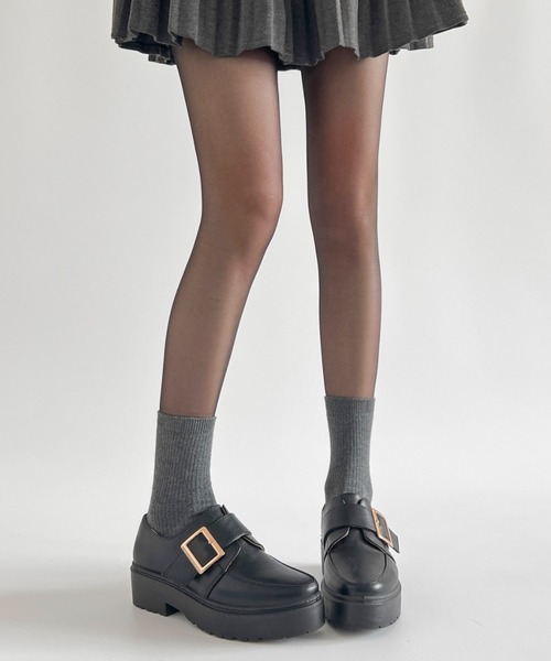 Shoes in Closet（シュークロ） ローファー 軽量厚底 マニッシュ ワン