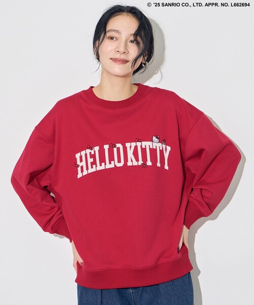 ANY（エニィ） トレーナー スウェット 「ハローキティ×ANY」ロゴ