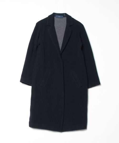 SHIPS（シップス） チェスターコート - ネイビー レディース